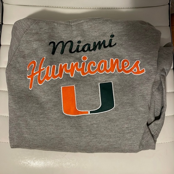 University of Miami hooded sweatshirt, size medium - Picture 1 of 5